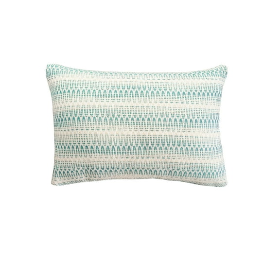 Summer Twist Aqua 14x20 Indoor Outdoor Pillow