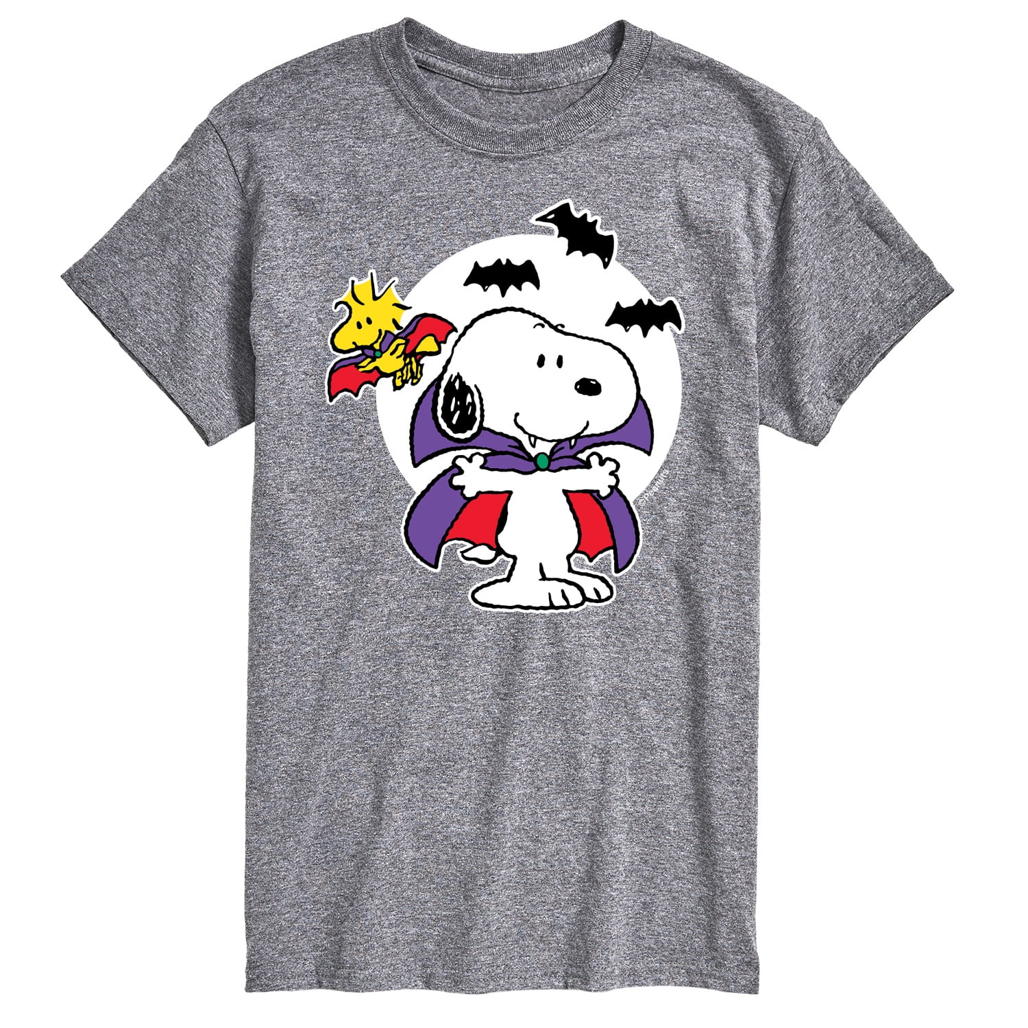 Peanuts - Snoopy Woodstock Vampire - Men's Short Sleeve Graphic T-Shirt ...