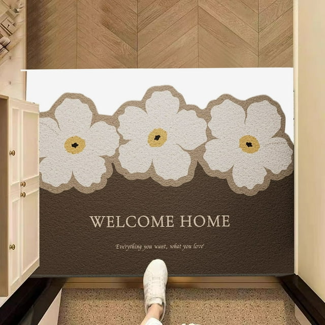 Silk Mat For Home Entryway Non-Slip Wear-abrasion Customizable Mud Scraper Doormat