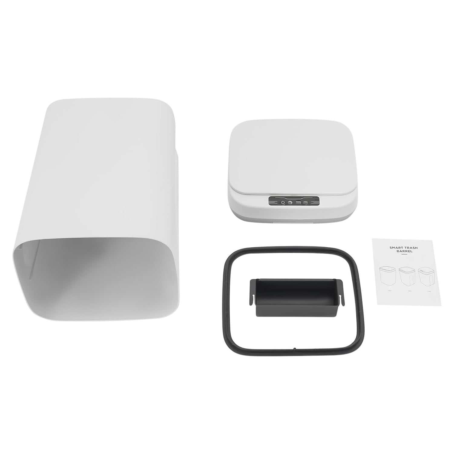 Automatic Trash Can 4.2 Gallon/16L Infrared Motion Sensor Plastic Trash Bin with Lid Touchless Garbage Can for Kitchen Bathroom Bedroom Living Room Office Outdoor