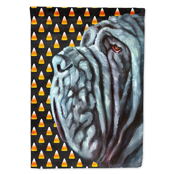 Neapolitan Mastiff Candy Corn Halloween Garden Flag