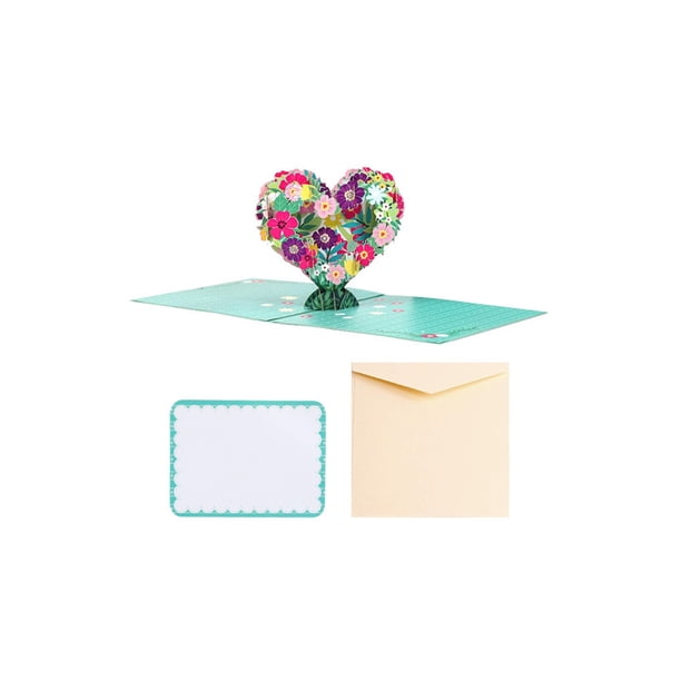 Tarjetas Felicitación Corazón 3D