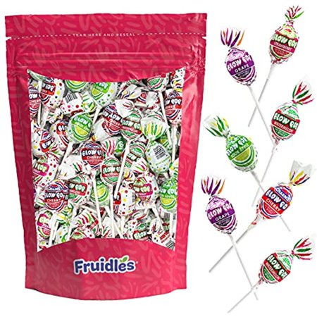 Bubble Gum Filled Blow Pop Lollipops Hard Candy Suckers, Assorted Flavors, Individually Wrapped (20-Pack)