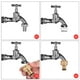 thumbnail image 5 of 3 uds conector de grifo de manguera de latón 1/ 2 pulgadas 3/ 4 pulgadas adaptador de manguera para jardín adaptador de conector de grifo de tubo de rosca, 5 of 7