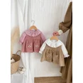thumbnail image 3 of Primavera 2025, nuevo vestido para niñas de 0 a 4 años, bonito vestido con chaleco de pana para bebés, ropa para niños, camisa básica de Color sólido opcional, 3 of 6