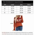 thumbnail image 6 of Halloween Sweaters for Women 2024 Ghost Print Pullover Sweater Casual Loose Knitted Crewneck Orange Sweaters Shermie, 6 of 6