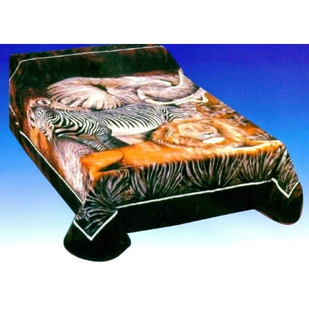 faux mink fur reversible animal print blanket full or queen size