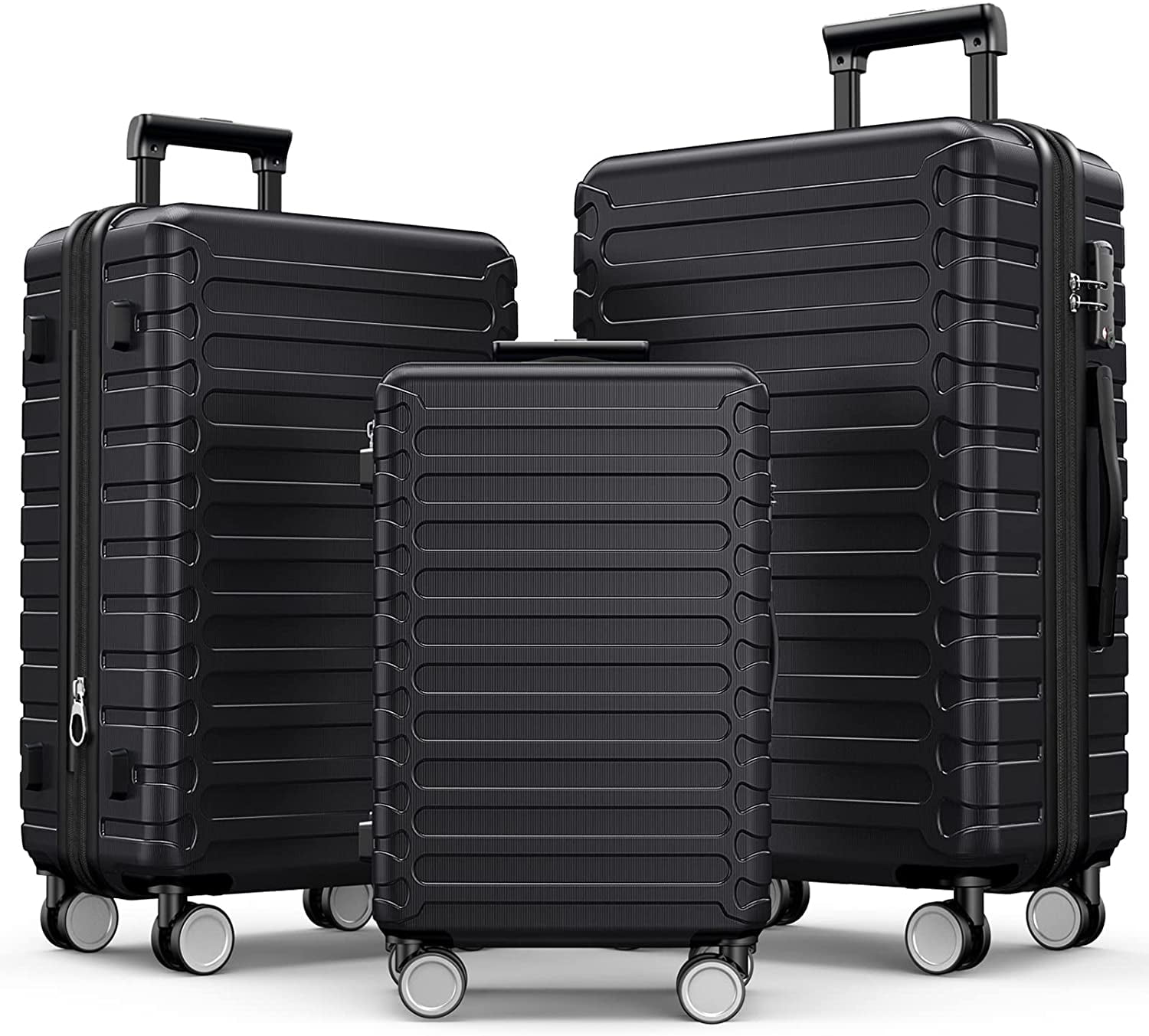 SHOWKOO Luggage Sets Expandable ABS Hardshell 3pcs Clearance Luggage
