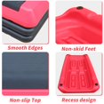 thumbnail image 4 of Adjustable Workout Aerobic Stepper in Fitness & Exercise Step Platform Trainer Red Black with 4 Risers, 4 of 6