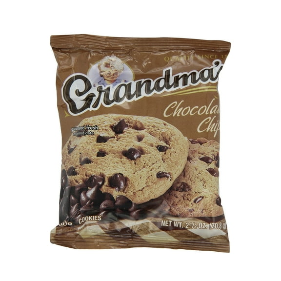 Grandma Cookies Chocolate Chip 12 Pack. Total of 24 Cookies