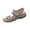Gray, variant on DIVVce Star Embroidered Wedge Sandals For Women Open Toe Adjustable Strap Comfort Footwear