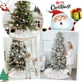 thumbnail image 2 of Vafful Christmas Tree Skirt 36'' White Tree Skirt Xmas Faux Fur Tree Skirts Christmas Decorations for Holiday Tree Ornaments Christmas Party Home Decorations with Sequin Silver Snowflakes, 2 of 6
