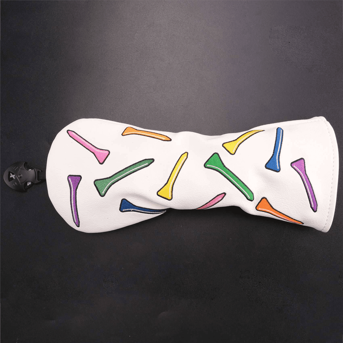 2X Tees Pattern Golf Club Cover for Driver,Fairway,Hybrids-Golf Driver Headcover/Golf Fairway Wood/Hybrid Club
