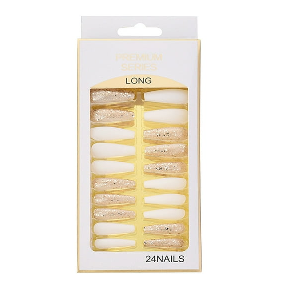 Deals of The Week Clearance! Sanding and Light Therapycan Be Used To Wear Nail Enhancement Pieces 24 Pieces of Removable Patch Can Be Used To Make Long Ballet False Nails Halloween Christmas Clearance