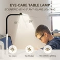 thumbnail image 6 of STERREN Eye-Care Reading Desk lamp, 750LM Bright Table Light Lamp for Home Office, Architect Desk Lamps with Base, Modern Small Computer Light, Head Lamp for Monitor Workbench Study Gaming, 6 of 9