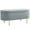 Grey, variant on HOMCOM Upholstered Bedroom Bench, Channel Tufted Ottoman Bench, Grey