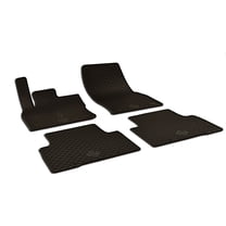 Set of 4 Black Rubber All Weather Floor Mats OE Fit for Volkswagen Tiguan 17-19