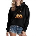 thumbnail image 4 of QunYou Halloween Sweatshirts for Men's and Women's Fall Fashion Hoodies & Sweatshirts Round Neck Long Sleeved Printed Hooded Fleece Sweater with Pocket, 4 of 5