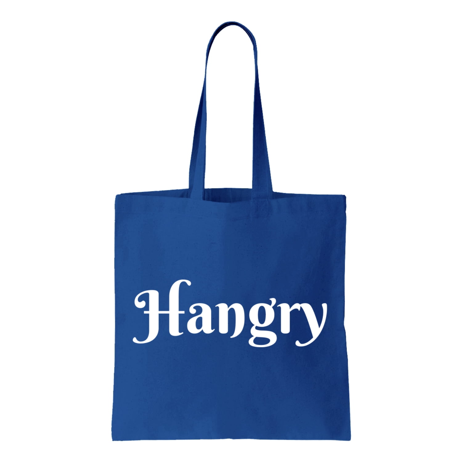 Hangry, Funny Cotton Canvas ReUsable Shopping & CarryAll Tote Bag
