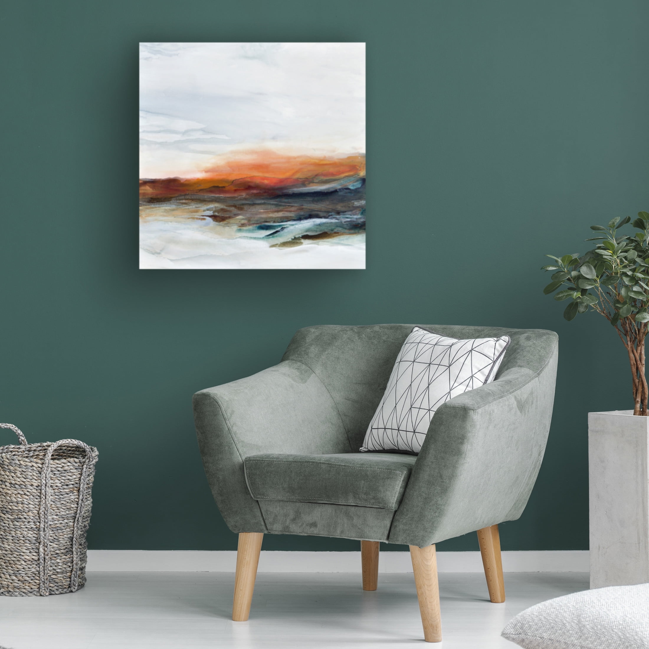 Canvas Wall Art - Karen Hale 'Coastal Impressions' Wall Art for Living Room, Bedroom, or Office Décor by Trademark Fine Art - 24 x 24 Inches