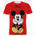 thumbnail image 1 of Camiseta de cuello redondo para hombre, camiseta de moda callejera de manga corta con estampado 3D de dibujos animados de Disney, Mickey Mouse, 1 of 2