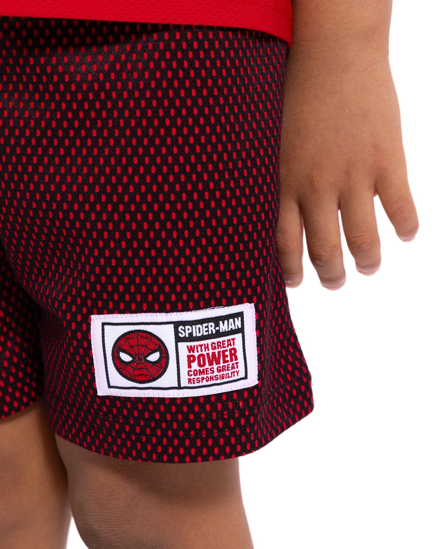 Spider-Man Toddler Boys V Neck Football Jersey and Shorts Set, 2 Piece, Sizes 12M-5T