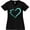 AB-Black, variant on Inktastic Paw Print Heart Women's Plus Size V-Neck T-Shirt