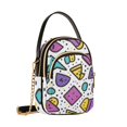 thumbnail image 7 of FORMRS Crossbody Bag for Women Quilted Travel Shoulder Cell Phone Purse with Chain Strap Handbag, Purple Retro Pattern, 7 of 7