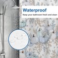 thumbnail image 4 of Thanksgiving Fall Harvest Shower Curtain Set, 72" x 72" Waterproof Polyester Bathroom Curtain with 12 Hooks, Rustic Farmhouse Blue Pumpkin Vintage Home Decor for Restroom, 4 of 7