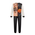 thumbnail image 4 of Ultra Soft Matching Family Halloween Pajamas PJs Set, Spooky Pumpkin Ghost Long Sleeve Top Pants Lounge Sleepwear Outfits, 4 of 5