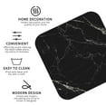 thumbnail image 4 of Bingfone Vintage Black Marble Texture Abstract Leather Drinks Coasters With Set Of 6,Suitable For Home Kitchen,Coffee Cup Coasters Home Gift, 4 of 9