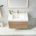 thumbnail image 5 of Palencia 36" Single Sink Wall-Mount Floating Wood Bathroom Vanity No Mirror, 5 of 14