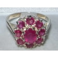 thumbnail image 4 of LBG 10k White Gold Natural Ruby Womens Anniversary Ring - Size 7.25, 4 of 4