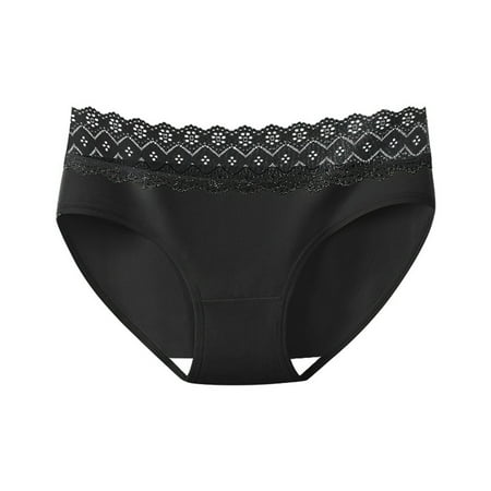Akafmk Plus Size Underwear for Women High Waisted Cotton Briefs Solid Color Patchwork Briefs Knickers Bikini Underpants Comfortable Breathable Underwear Panties  Sizes S-2XL