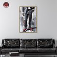 thumbnail image 3 of Man Of Style II Men Style Man Cave Canvas Wall Art by Notoriart, Gold Floater Frame, 31.5" x 46.5", 3 of 7