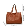 thumbnail image 3 of kkbbma under $5 Large Tote Bag for Women Work with Zipper Vegan Leather Ladies Travel Purses and Handbags, 3 of 6