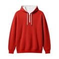 thumbnail image 4 of Bainana Half Zip Hoodies For Men Long Sleeve Comfortable Hoody Solid Color Hooded Tops Office Wear Fall Outfit Size Xl, 4 of 4