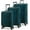 Teal, variant on U.S. Traveler Aviron Bay Expandable Softside Luggage Set with Spinner Wheels, Black, 3 Piece (22/26/30)