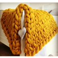 thumbnail image 2 of yuksok Couverture en Polaire Simple Douce, Moelleuse, Chaude, Confortable - Parfait Jeté pour Canapé, Jaune, 2 of 9