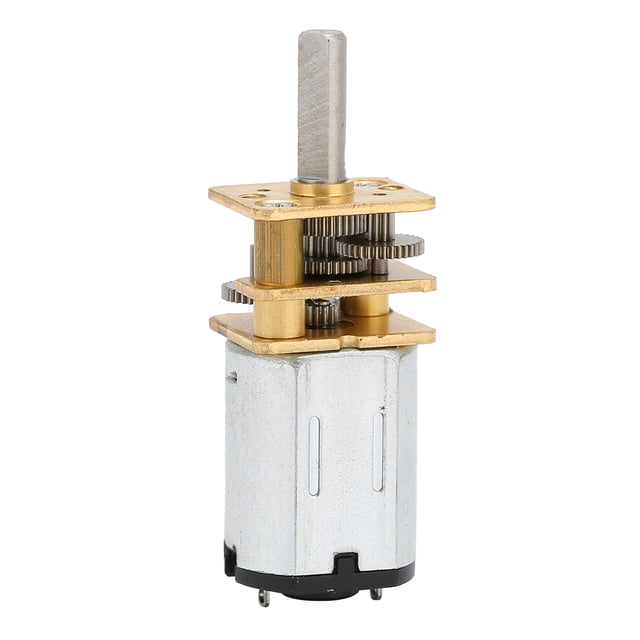 Motorreductor de velocidad 12FN20 DC6V 200 RPM 1:2 con rueda dentada de acero inoxidable