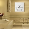 thumbnail image 2 of Stupell Industries Wooly Sheep in Bath Tub Farm Animal Bathroom Canvas Wall Art Design by Victoria Borges, 2 of 6