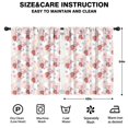 thumbnail image 2 of Blackout Kids Curtains,Pink Cow Strawberry Flower Pattern Childrens Insulated Curtains Set Of 2,Bedroom Essentials,Toddler Room Decor 42x54in(106x137cm), 2 of 5