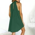 thumbnail image 4 of JINMGG Summer Dresses for Women under $10, Women's Fashion Sleeveless Solid Round Neck Loose Ladies Irregular Dress, 4 of 7