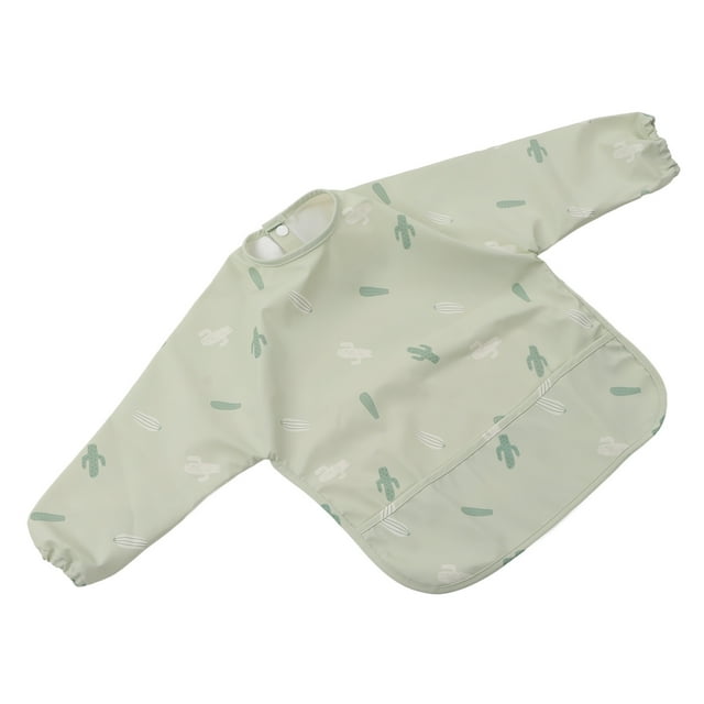 Babero con manga impermeable BuyWeekMX Babero infantil de manga larga con bolsillo