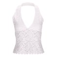 thumbnail image 6 of Babysbule Women's Halter V Neck Lace Tank Top Sleeveless Cropped Scalloped Hem Casual Summer Fashion Blouse for Dating Party Daily Wear, 6 of 8