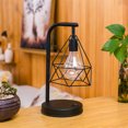 thumbnail image 1 of OUNONA 1Set Creative Design Table Lamp Black Iron Hollow Design for Bar Decor Indoor and Outdoor Use, 1 of 7
