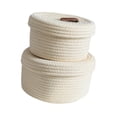 thumbnail image 4 of Cesta de almacenamiento de cuerda de algodón, caja de almacenamiento de escritorio con tapa, contenedor multiusos para guardería de bebé, bolso,, 4 of 9