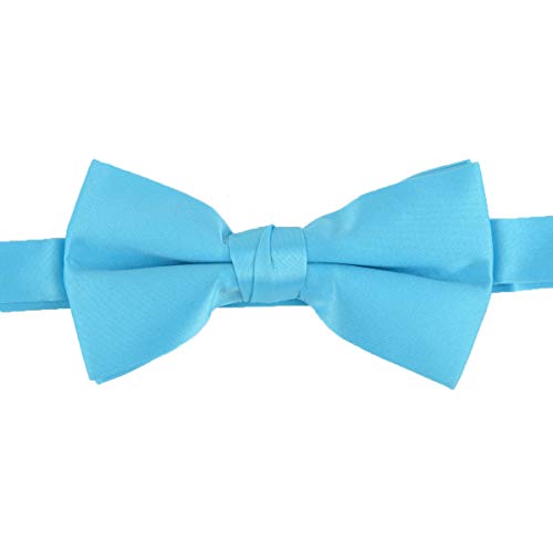 Men's Solid Poly Satin Adjustable Bow Ties Pre Knotted Bow Ties