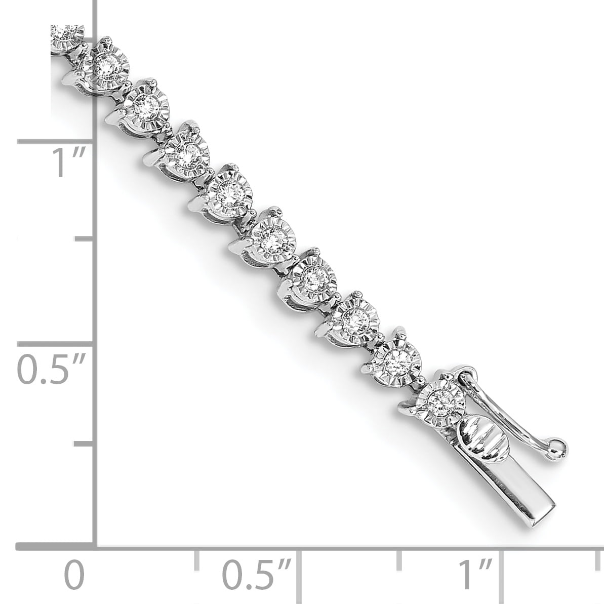 Diamond Brilliance Sterling Silver 1 Carat T.W. Diamond Tennis Bracelet