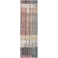 thumbnail image 2 of Addison Rugs Mayfield Premium Machine Washable Transitional Stripes Mauve Runner Rug, 2'3" x 7'6", 2 of 6